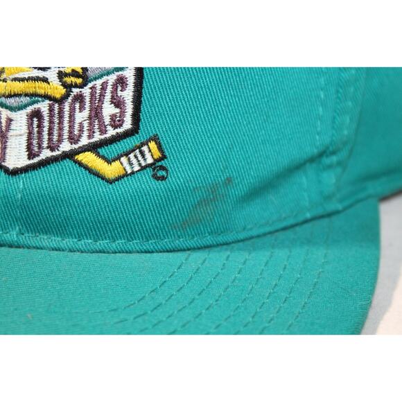 Vintage Cincinnati Mighty Ducks Rare Teal Cap AHL Snapback Hockey Team Hat Rare - Picture 3 of 10